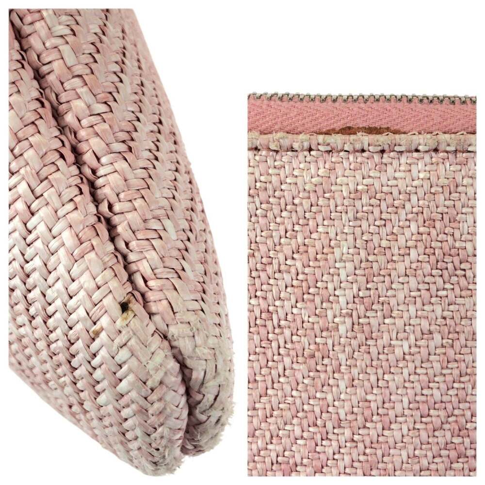 CHANEL Pink Canvas Deauville Pouch - Picture 6 of 9
